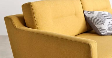 SOFÁ ESQUINERO YOLODECORO WALKER 3 CUERPOS CON CHAISE LONGUE A LA IZQUIERDA AMARILLO - 2