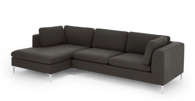 SOFÁ YOLODECORO MONTEROSSO 3 CUERPOS CON CHAISE LONGUE A LA IZQUIERDA GRIS MARENGO