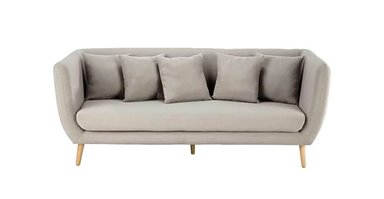 SOFÁ YOLODECORO CLAREMORRIS 3 CUERPOS GRIS SIBERIA