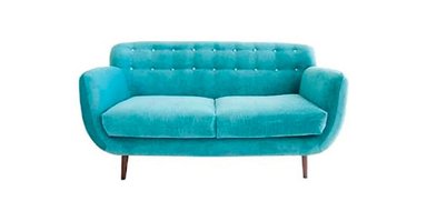 SOFÁ YOLODECORO KENNEWICK 2 CUERPOS TURQUESA