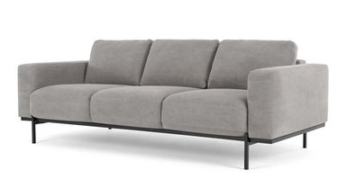 SOFÁ YOLODECORO JARROD 3 CUERPOS GRIS LAVADO
