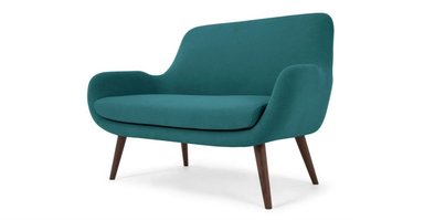 SOFÁ YOLODECORO MOBY 2 CUERPOS AZUL MINERAL