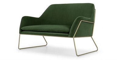 SOFÁ YOLODECORO LOVESEAT 2 CUERPOS FRAME VERDE CÉSPED