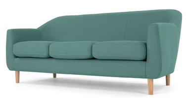 SOFÁ YOLODECORO TUBBY 3 CUERPOS AZUL CERCETA SUAVE