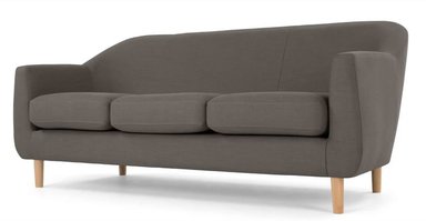 SOFÁ YOLODECORO TUBBY 3 CUERPOS GRIS ESTAÑO