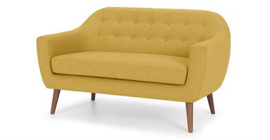 SOFÁ YOLODECORO RITCHIE 2 CUERPOS AMARILLO