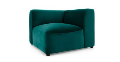 ASIENTO ESQUINERO MODULAR JUNO - AZUL ESPUMA DE MAR