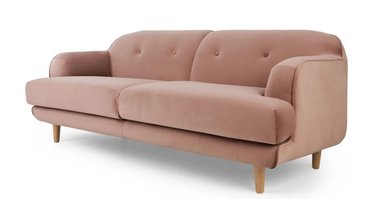 SOFÁ YOLODECORO GRACIE 3 CUERPOS ROSA VINTAGE