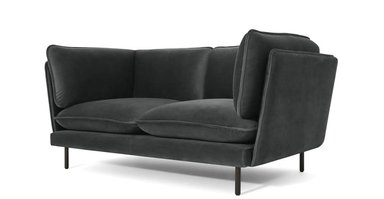 SOFÁ YOLODECORO WES 2 CUERPOS GRIS MEDIANOCHE