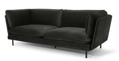 SOFÁ YOLODECORO WES 3 CUERPOS ANTRACITA OSCURO