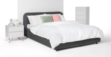 COMODA YOLODECORO ELONA TOCADOR COBRE 4 CAJONES GRIS - 2