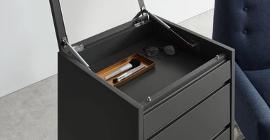 COMODA YOLODECORO ELONA TOCADOR CARBON 4 CAJONES GRIS - 5
