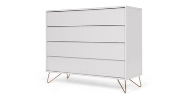 CÓMODA ELONA - GRIS Y COBRE