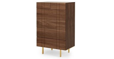 CÓMODA ALTA KEATON - NOGAL