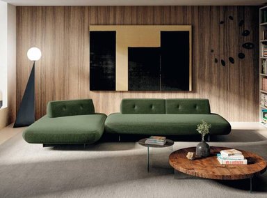 SOFÁ SECCIONAL YOLODECORO SAND 4 CUERPOS CON CHAISE LONGUE VERDE