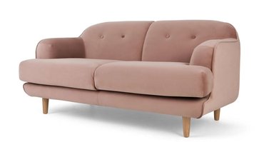 SOFÁ YOLODECORO GRACIE 2 CUERPOS ROSA VINTAGE
