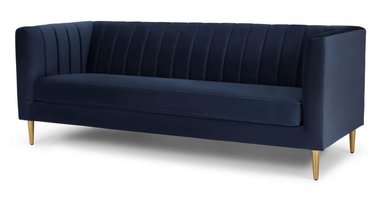 SOFÁ DE 3 CUERPOS AMICIE - AZUL MARINO