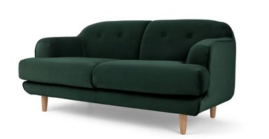 SOFÁ YOLODECORO GRACIE 2 CUERPOS VERDE PINO