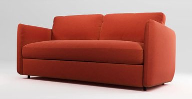 SOFÁ YOLODECORO FLETCHER 3 CUERPOS NARANJA