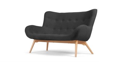 SOFÁ YOLODECORO DORIS 2 CUERPOS GRIS PIZARRA SHETLAND