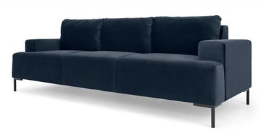 SOFÁ YOLODECORO FREDERIK 3 CUERPOS AZUL ZAFIRO