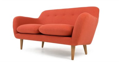 SOFÁ YOLODECORO DYLAN 2 CUERPOS NARANJA REVIVAL