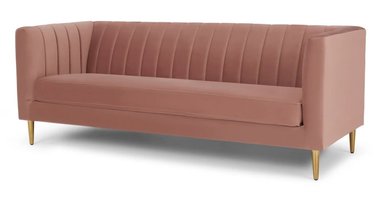 SOFÁ YOLODECORO AMICIE 3 CUERPOS ROSA PALO