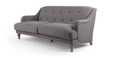 SOFÁ YOLODECORO ARIANA 3 CUERPOS GRIS GRAFITO