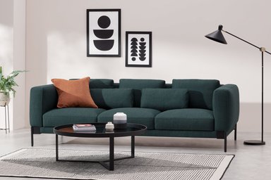 SOFÁ YOLODECORO DAXTON 3 CUERPOS JUNIPER BLUE WEAVE