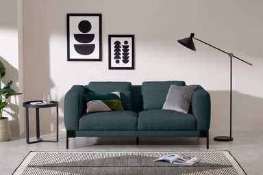 SOFÁ YOLODECORO DAXTON 2 CUERPOS JUNIPER BLUE WEAVE