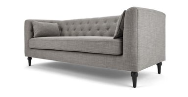 SOFÁ YOLODECORO FLYNN 3 CUERPOS LINO GRIS