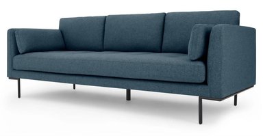 SOFÁ YOLODECORO HARLOW 3 CUERPOS AZUL