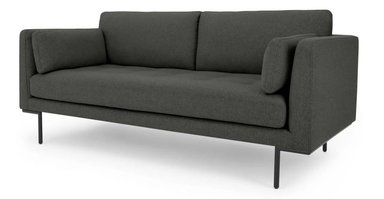 SOFÁ YOLODECORO HARLOW 2 CUERPOS GRIS HUDSON