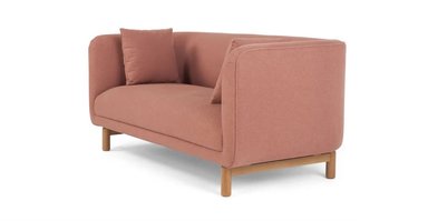 SOFÁ YOLODECORO BECCA 2 CUERPOS ROSA EMPOLVADO