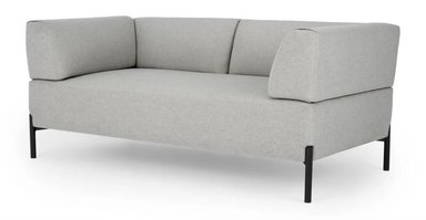 SOFÁ YOLODECORO KIVA 2 CUERPOS GRIS GRANIZO