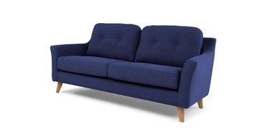 SOFÁ YOLODECORO RUFUS 2 CUERPOS AZUL COBALTO OSCURO