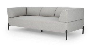 SOFÁ YOLODECORO KIVA 3 CUERPOS GRIS GRANIZO