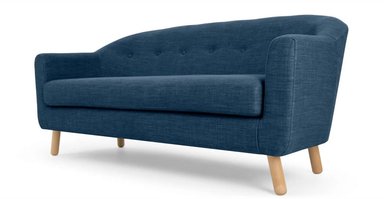 SOFÁ YOLODECORO LOTTIE 3 CUERPOS AZUL PUERTO