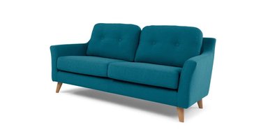 SOFÁ DE 2 CUERPOS RUFUS - AZUL INTENSO