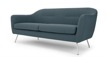 SOFÁ YOLODECORO REECE 3 CUERPOS AZUL GRISÁCEO