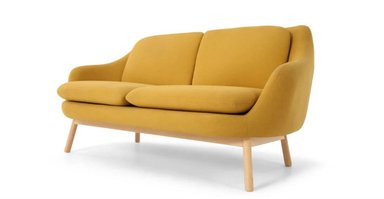 SOFÁ YOLODECORO OSLO 2 CUERPOS AMARILLO YEMA