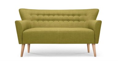 SOFÁ YOLODECORO QUENTIN 2 CUERPOS VERDE