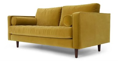 SOFÁ YOLODECORO SCOTT 2 CUERPOS DORADO