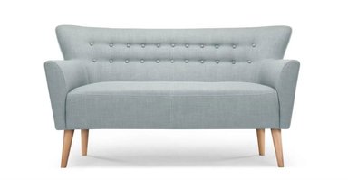 SOFÁ YOLODECORO QUENTIN 2 CUERPOS AZUL HIELO