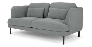 SOFÁ YOLODECORO HERMAN 2 CUERPOS ALGODÓN GRIS