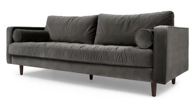 SOFÁ YOLODECORO SCOTT 3 CUERPOS GRIS HORMIGÓN