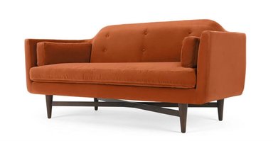 SOFÁ YOLODECORO IMANI 2 CUERPOS NARANJA TOSTADO