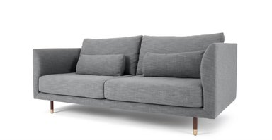 SOFÁ YOLODECORO JULES 2 CUERPOS GRIS AUSTRIA