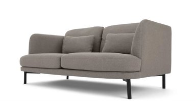 SOFÁ YOLODECORO HERMAN 2 CUERPOS GRIS MANHATTAN