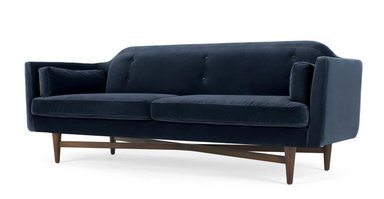 SOFÁ YOLODECORO IMANI 3 CUERPOS AZUL MARINO